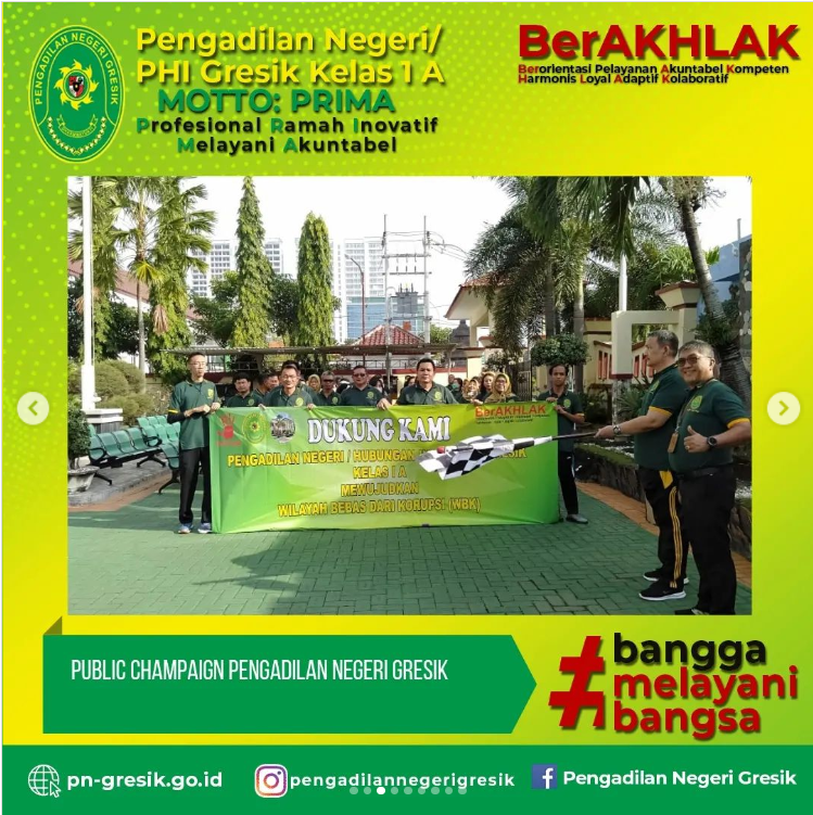 PUBLIC CAMPAIGN PENGADILAN NEGERI/HUBUNGAN INDUSTRIAL GRESIK KELAS IA 